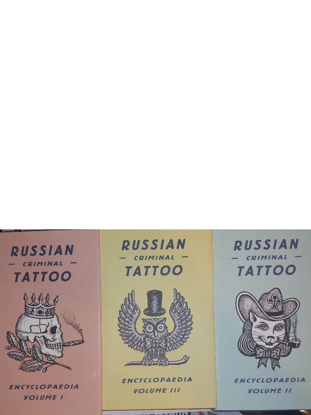 RUSSIAN CRIMINAL TATTOO ENCYCLOPAEDIA-3 VOLUMES